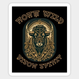 Roam Wild: Bison Spirit Magnet